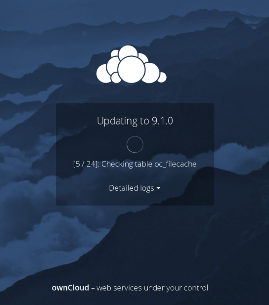 Solved OwnCloud Maintenance Mode