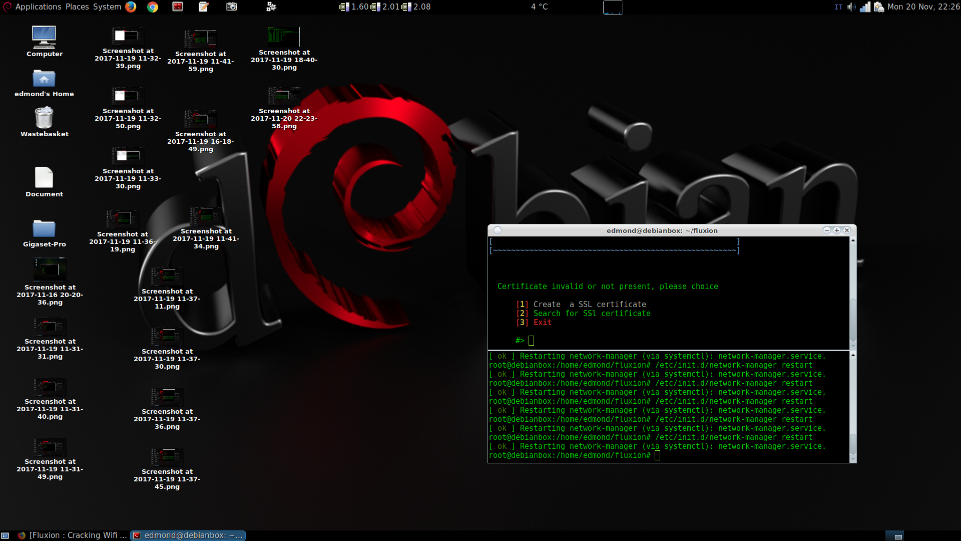 Cracking WIFI WPA2 con Debian Stretch e Fluxion